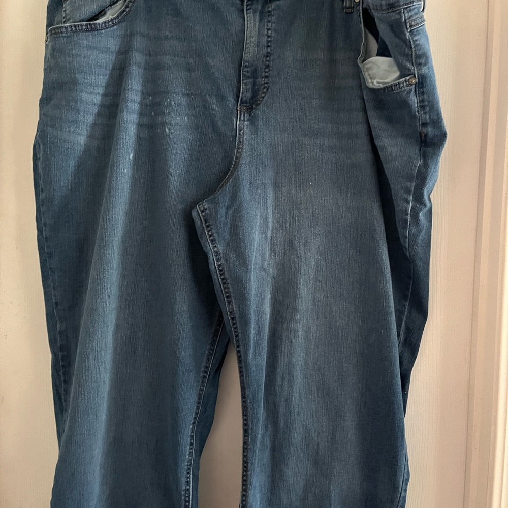Terra & Sky Women's Straight Leg Pants in Blue